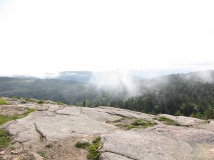 The top of Penobscot, lots of granite and wisps of clouds The top of Penobscot, lots of granite and wisps of clouds