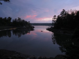 The evening view from our campsite. The evening view from our campsite.