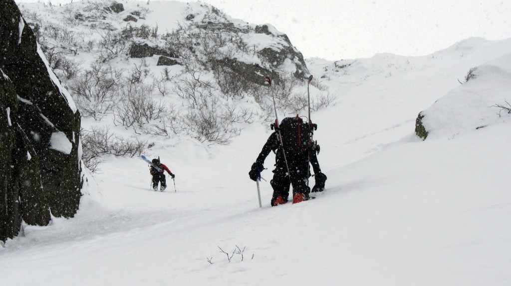 Rob and I ascending the Chute