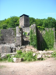 A Roman Watchtower on the Neckar, partially restored