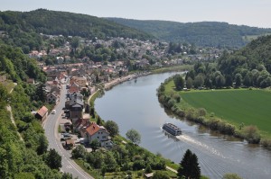 Looking down from the Schwalbe Nest onto the Neckar